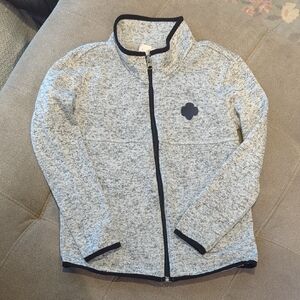 LIKE NEW Girl Scouts Trefoil Zip-Up Fleece